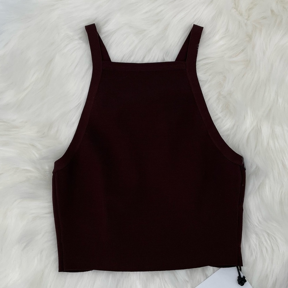 NEW! Olivaceous Brown Knit Crop Top